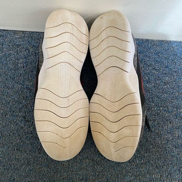 Nike flex men 9 tie up running shoes black red & white - Picture 8 of 9